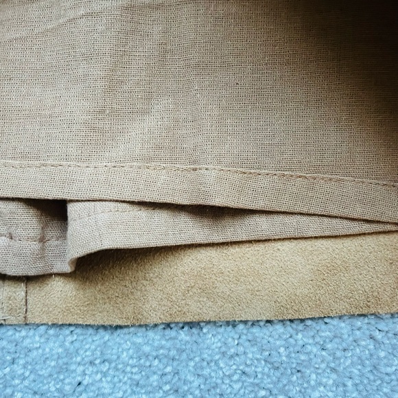 Free People 100% cow suede mini skirt size 8 worn once fully lined - Picture 6 of 9
